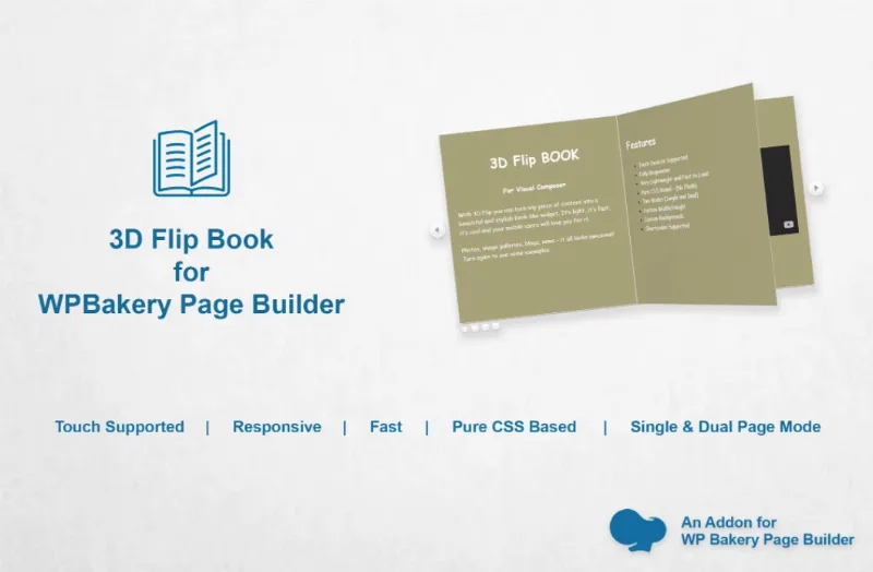 3D Flip Book for WPBakery Page Builder (Visual Composer)