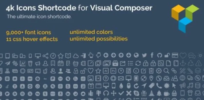 4k Icons for Visual Composer