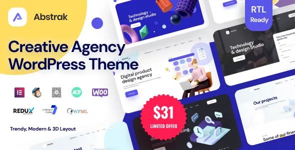 Abstrak – Agency & Portfolio WordPress