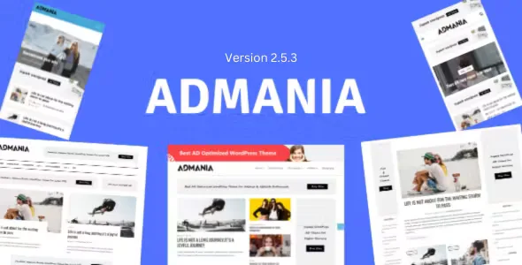 Admania Adsense Theme With Gutenberg