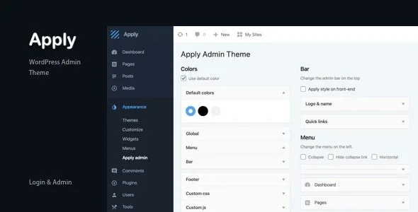 Admin Theme - Apply