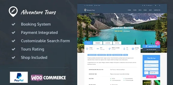Adventure Tours Tour and Travel Theme