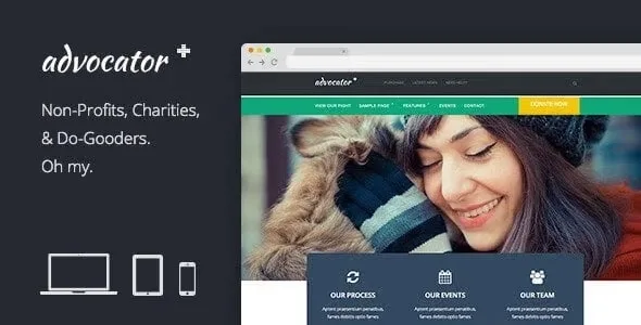 Advocator: Nonprofit & Charity Responsive WordPress Theme