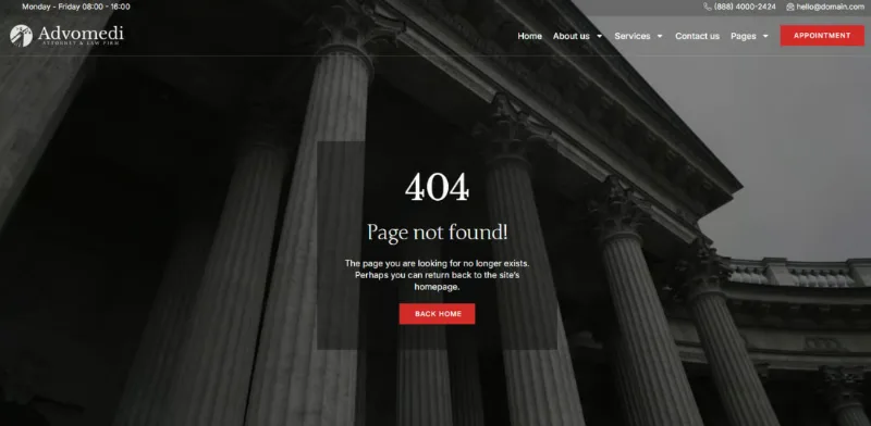 Advomedi – Attorney & Law Firm Elementor Template