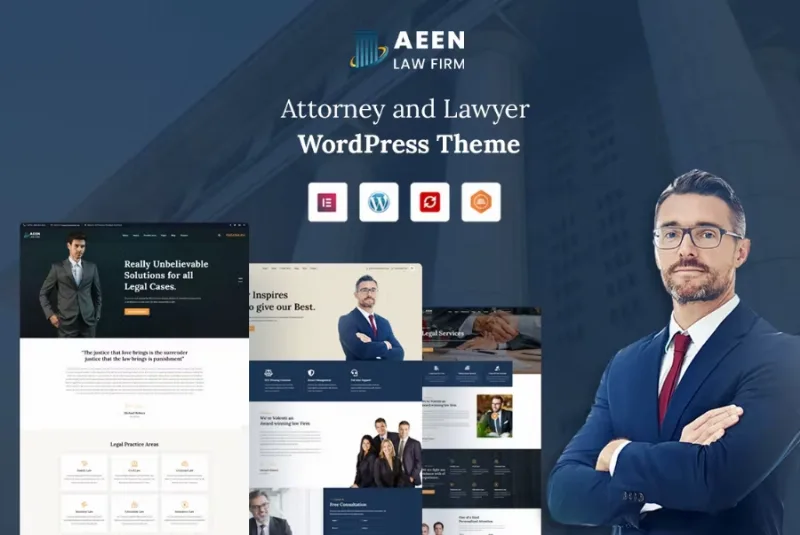 Aeen – Attorney and Lawyer WordPress Theme