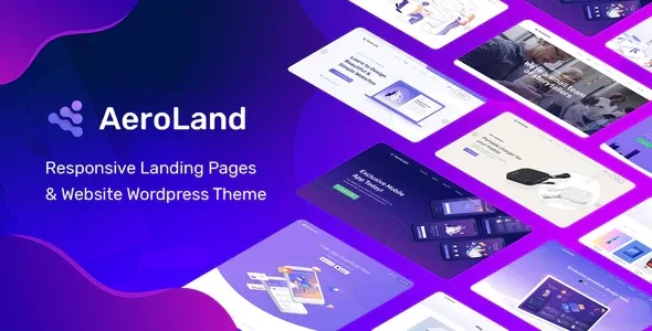 AeroLand – App Landing Software Website WordPress Theme