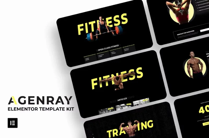 Agenray | Gym Elementor Template