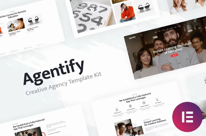 Agentify | Personal Portfolio for Creatives Elementor Template