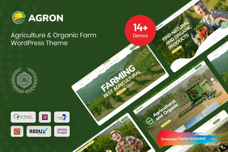 Agron - Agriculture & Organic Farm WP Theme