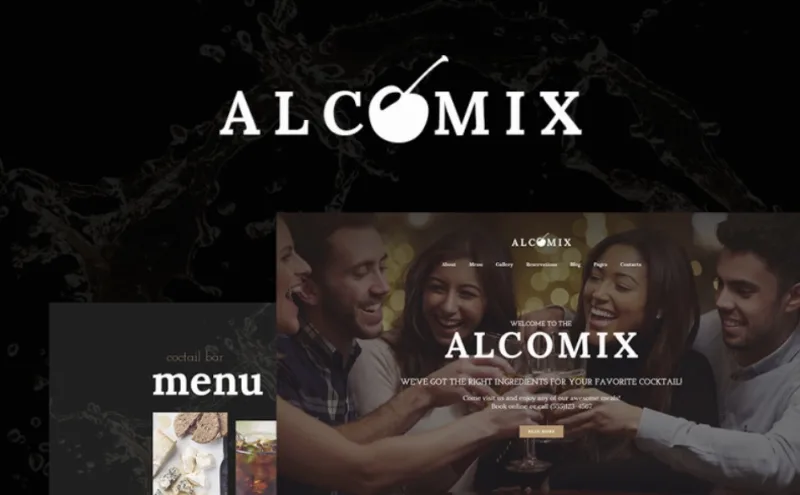 Alcomix – Cocktail Bar WordPress Theme