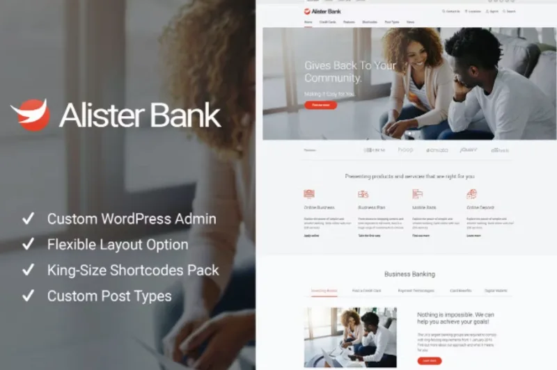 Alister Bank – Credits & Banking Finance WP Theme