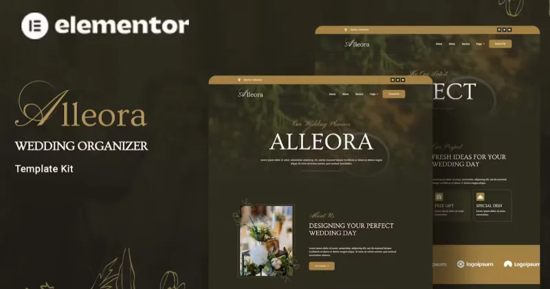 Alleora – Wedding Organizer Elementor Template