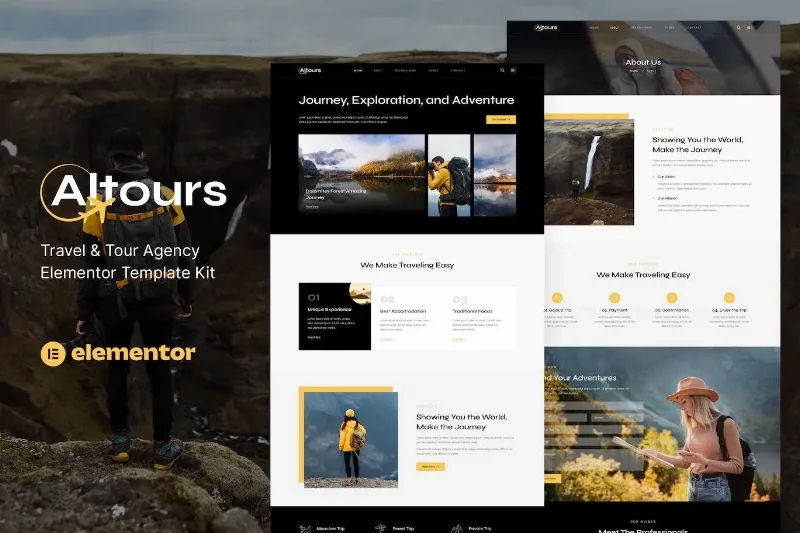 Altours – Travel & Tour Agency Elementor Template