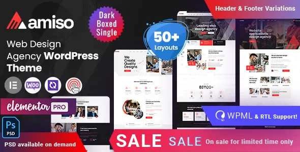 Amiso – Web Design Agency WordPress