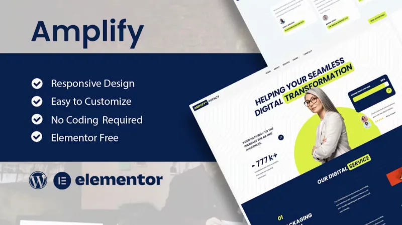 Amplify – Digital Marketing Agency Elementor Template