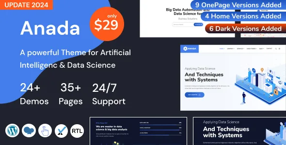 Anada – Artificial Intelligence & Data Science WordPress