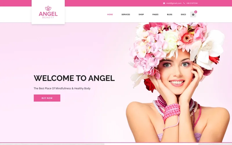 Angel – Beauty Salon Store WooCommerce WordPress Elementor Theme