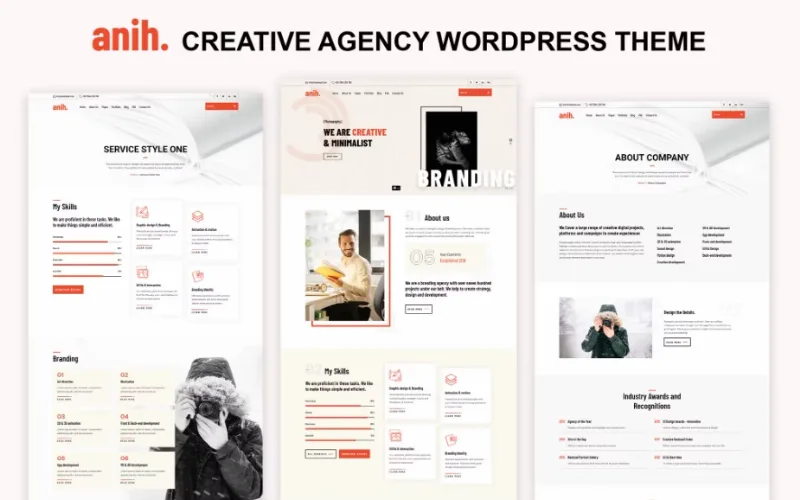 Anih – Creative Agency WordPress Theme