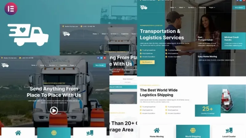 Antar – Transportation & Logistics Elementor Template