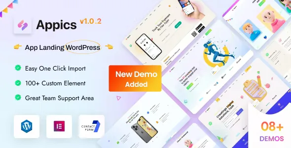 Appics – App Landing Page WordPress Theme
