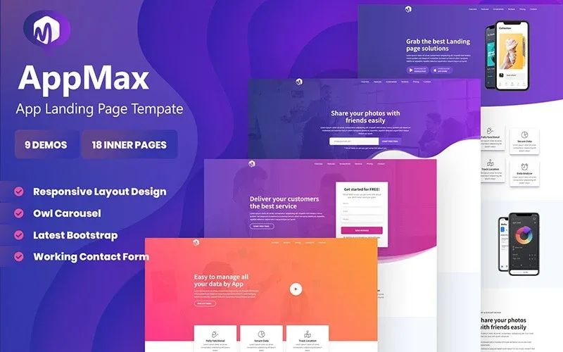 Appmax – App Landing WordPress Theme