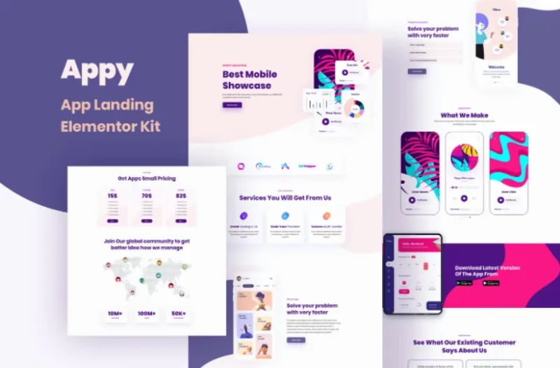 Appy – SaaS & App Landing Page Elementor Template