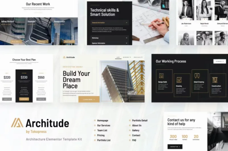 Architude | Architecture Agency & Interior Design Elementor Template