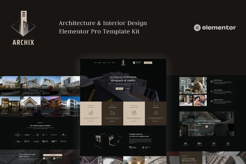 Archix – Architecture & Interior Design Elementor Pro Template