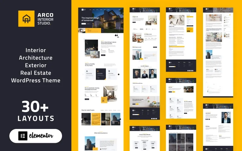 ARCO – Interior Architecture Studio WordPress Elementor Theme