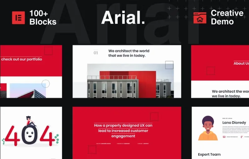Arial – Architecture, Construction & Real Estate Elementor Template