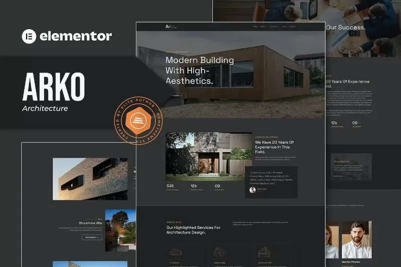 Arko – Architecture Elementor Template Kit