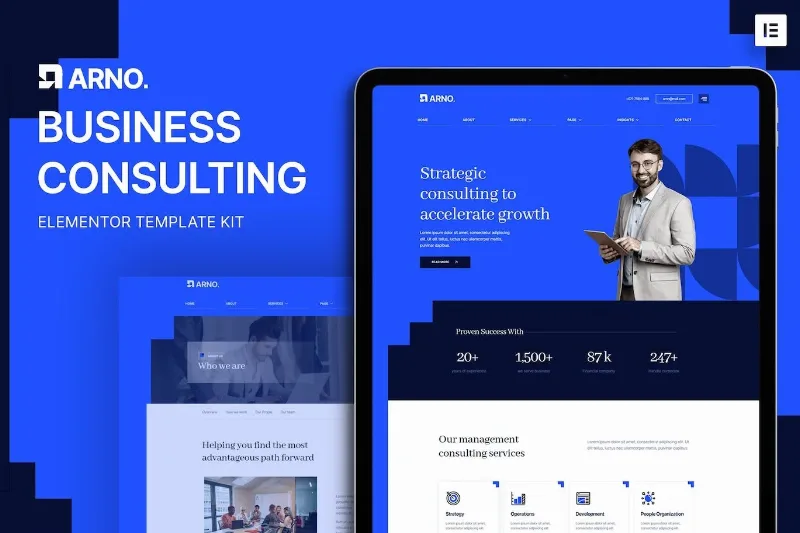 Arno – Business Consulting Elementor Template