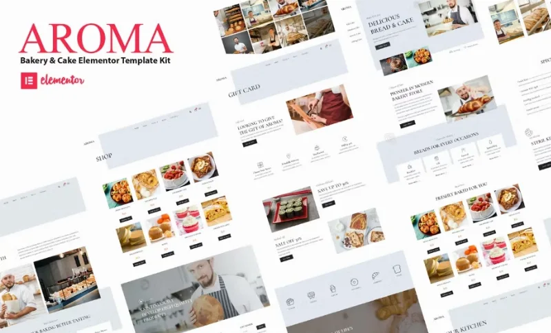 Aroma – Bakery & Cake Elementor Template