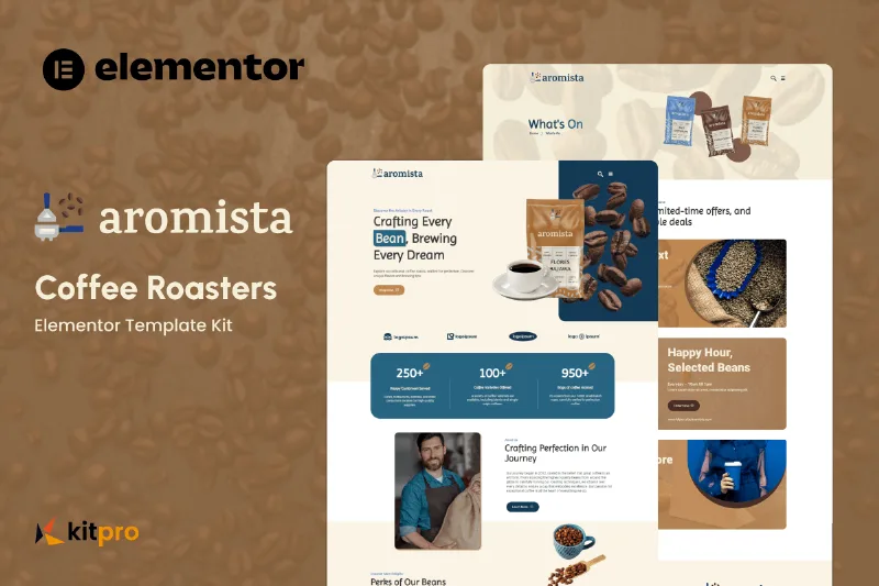 Aromista – Coffee Roasters Elementor Template