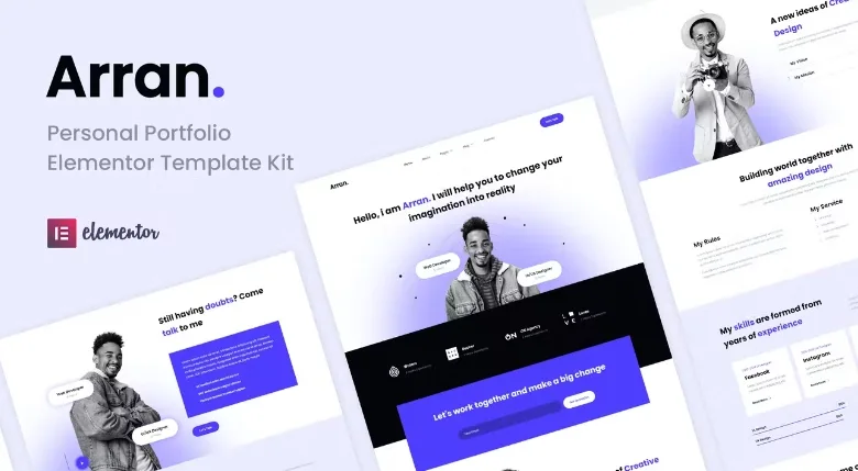 Arran – Personal Portfolio Elementor Template