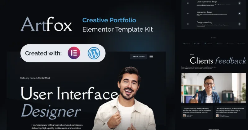 Artfox – Creative Portfolio Elementor Pro Template