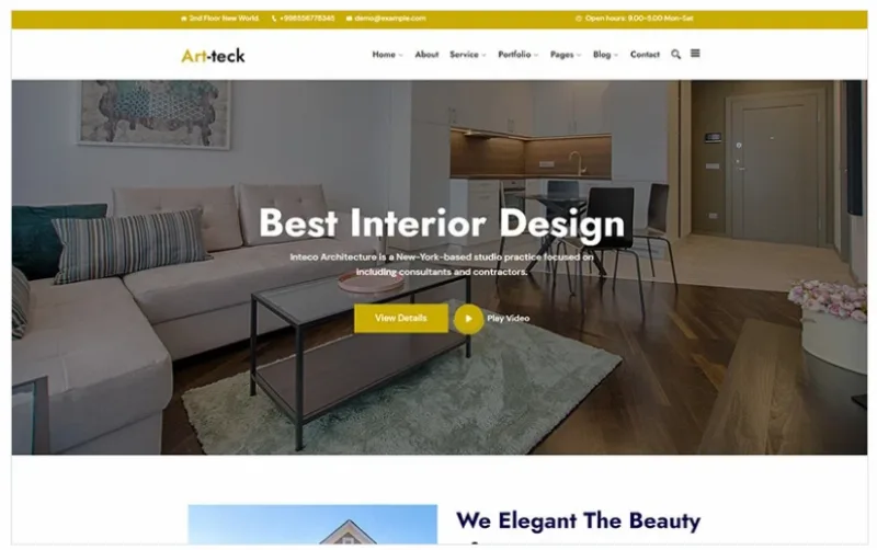 Artteck – Best Interior Design WordPress Theme