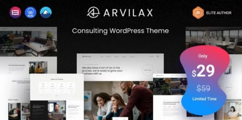 Arvilax – Business Consulting WordPress Theme
