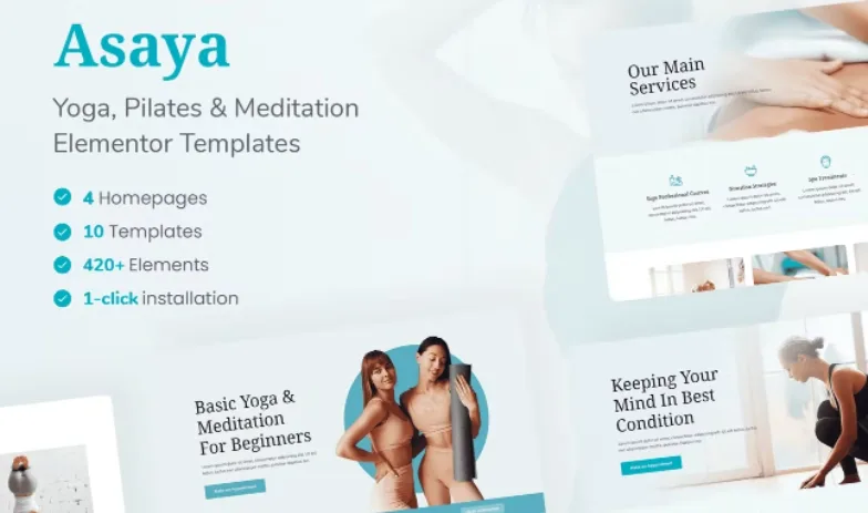 Asaya – Yoga & Meditation Elementor