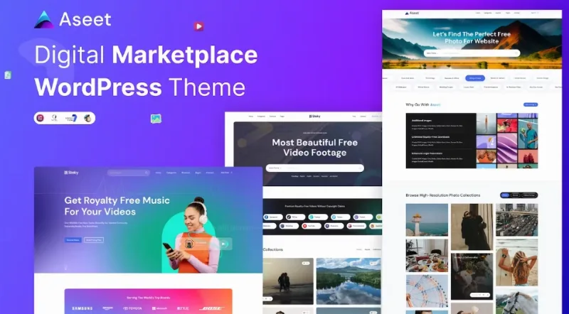 Aseet – Digital Marketplace WordPress Theme