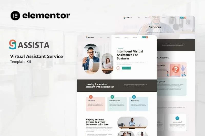 Assista – Virtual Assistant Service Elementor Template