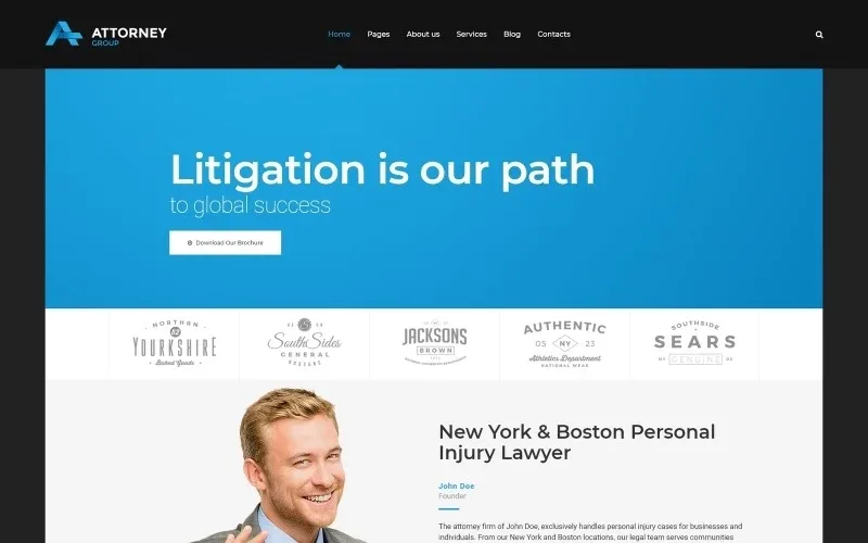 Attorney Group – Law Firm WordPress theme WordPress Theme