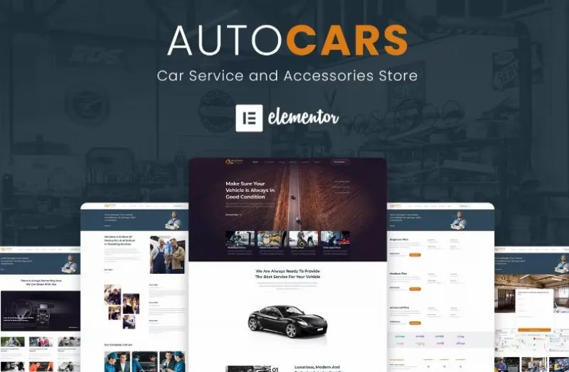 AutoCars – Car Care & Repair Elementor Template