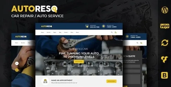 Autoresq – Car Repair and Auto Mechanic WordPress Theme