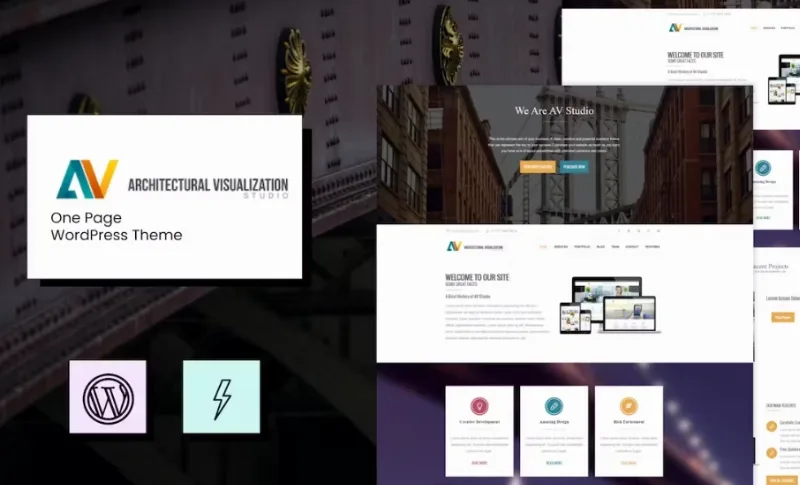 AV Studio – One Page WordPress Theme