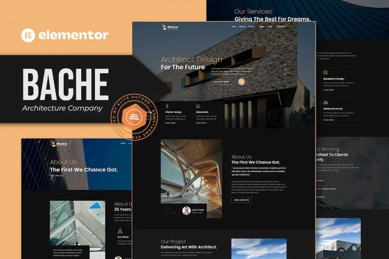 Bache – Architecture Company Elementor Template