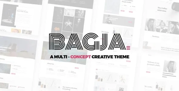 Bagja – Responsive Multi Concept & One Page Portfolio Theme