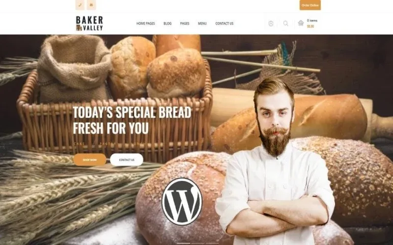 Baker Valley – Bakery and Pastry Shop WordPress Theme