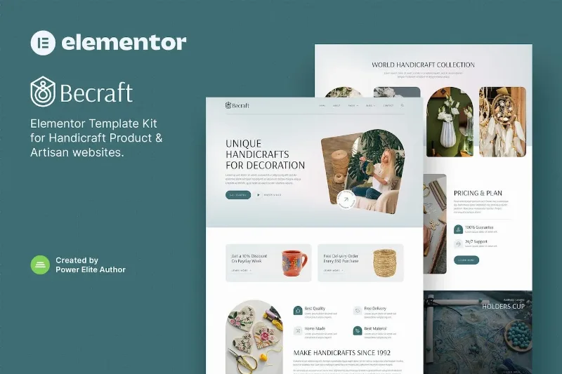 Becraft – Handicraft & Artisan Elementor Template