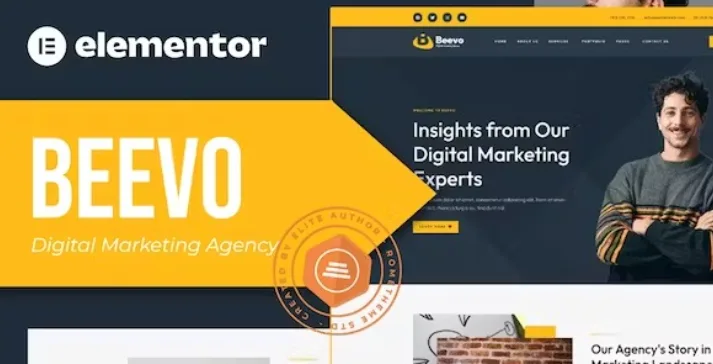 Beevo – Digital Marketing Agency Elementor Template